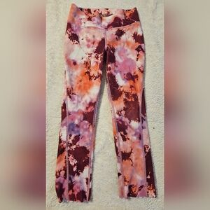 Girls Colorful Tie-Dye Leggings